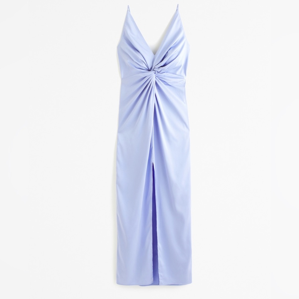 Abercrombie & Fitch Draped Twist-Front Maxi Dress - Small